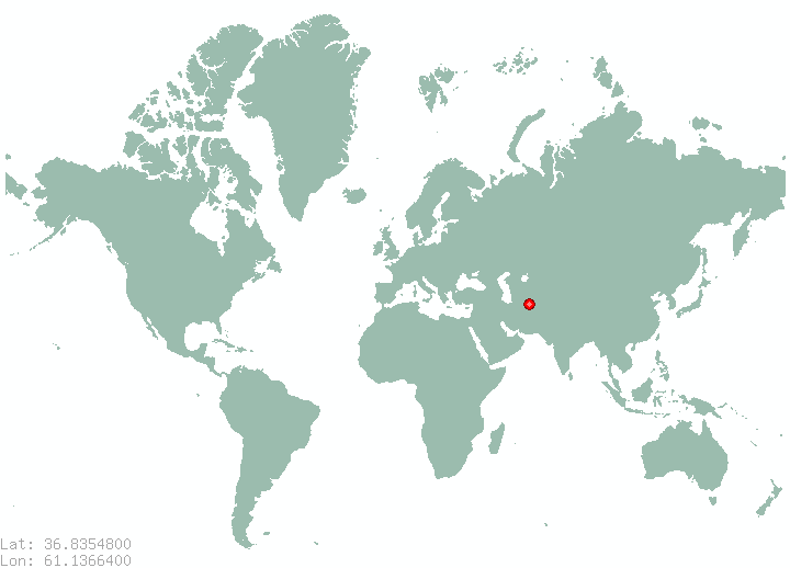 Tezeyel Vtoroy in world map