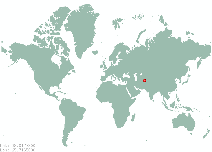 Korkak in world map